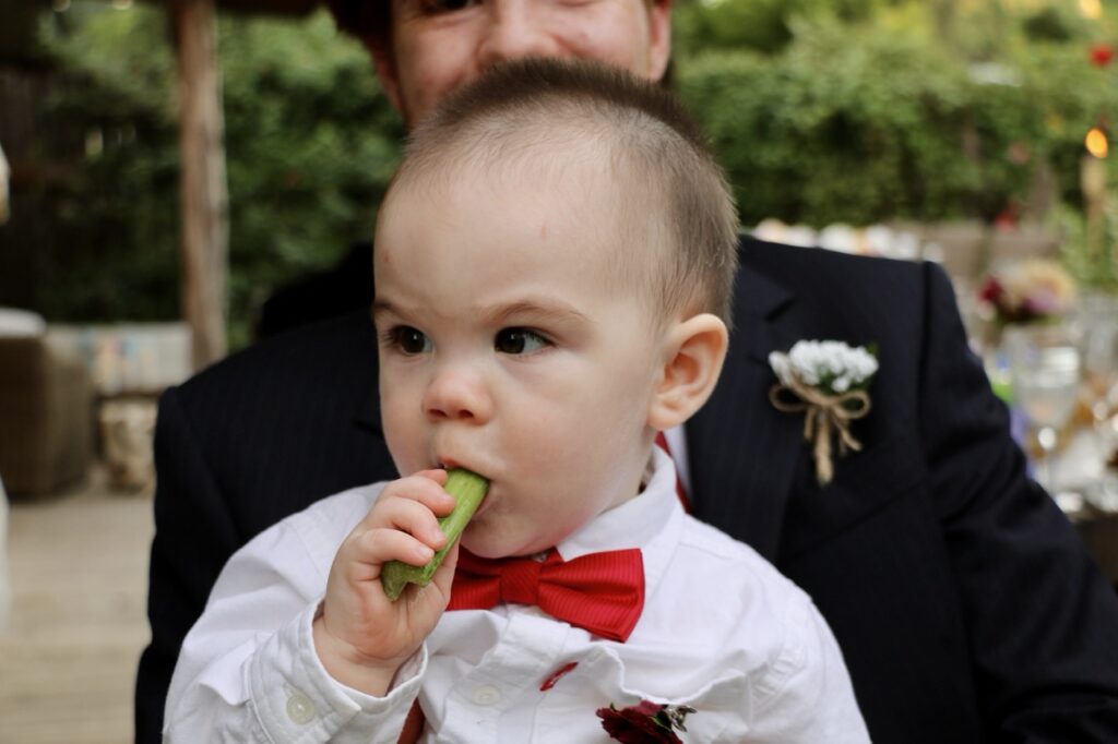 Portrait of Charlie during the wedding