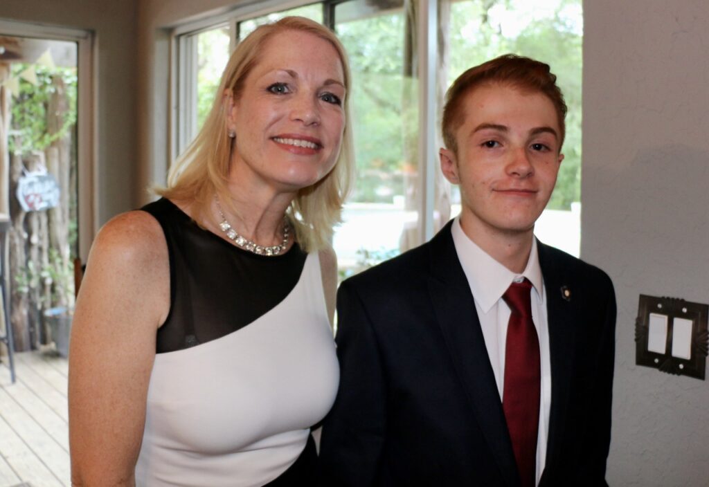 Mother and youngest son wedding photography 